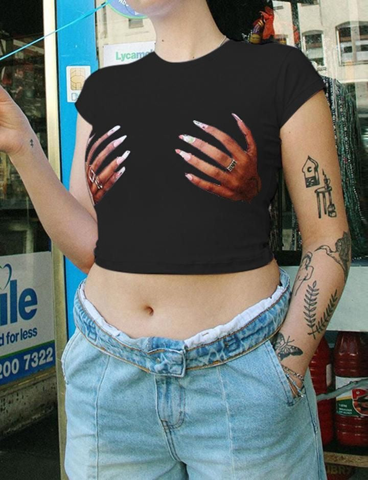 Hands Crop Top