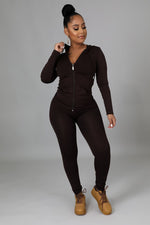 Load image into Gallery viewer, Basic BROWN Legging Set
